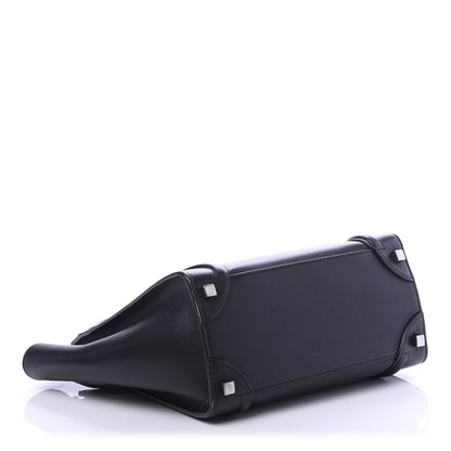 Celine Drummed Calfskin Micro Luggage Black 4 of 11