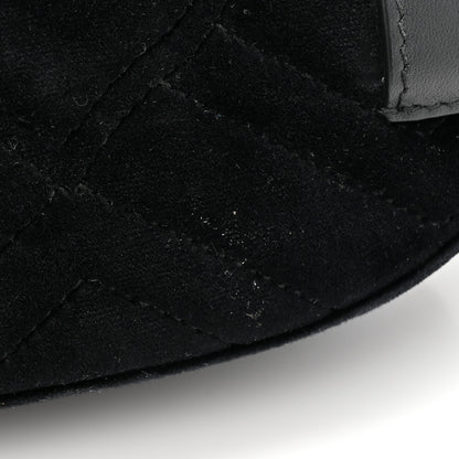 Gucci Velvet Matelasse GG Marmont Belt Bag 75 30 Black 11 of 11