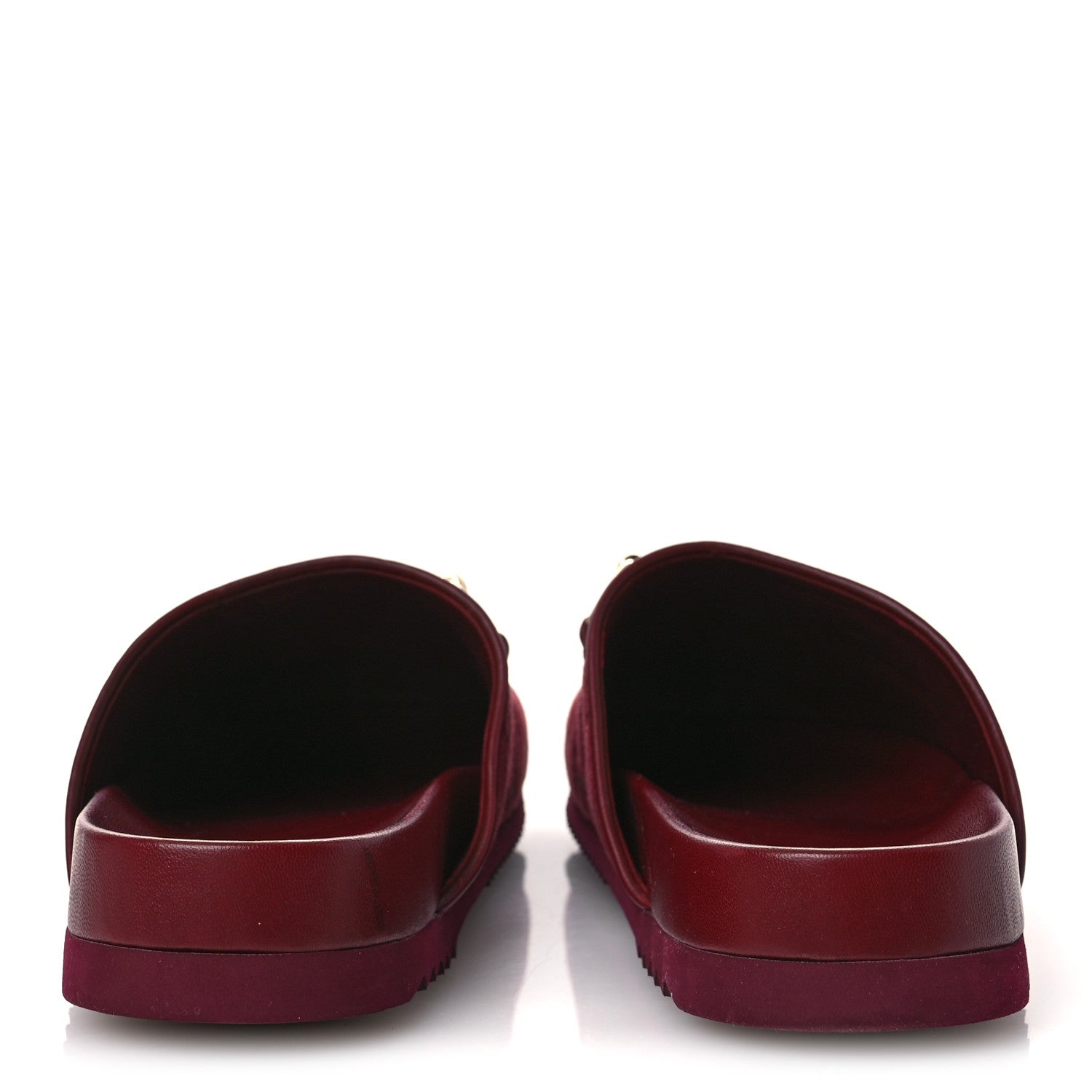 Gucci GG Supreme Monogram Womens Horsebit Slippers 40 Rosso Ancora 6 of 13
