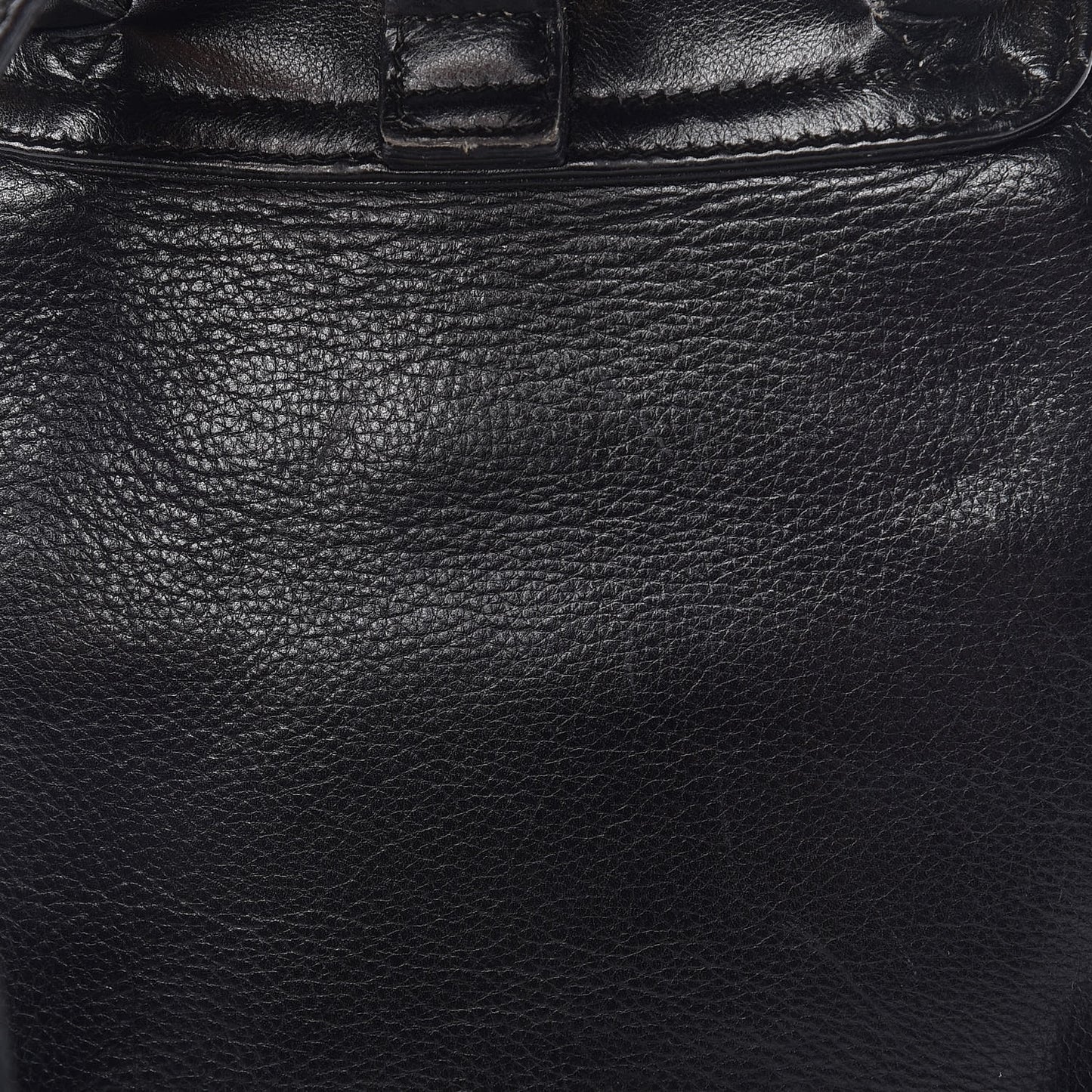 Calfskin Bamboo Backpack Black