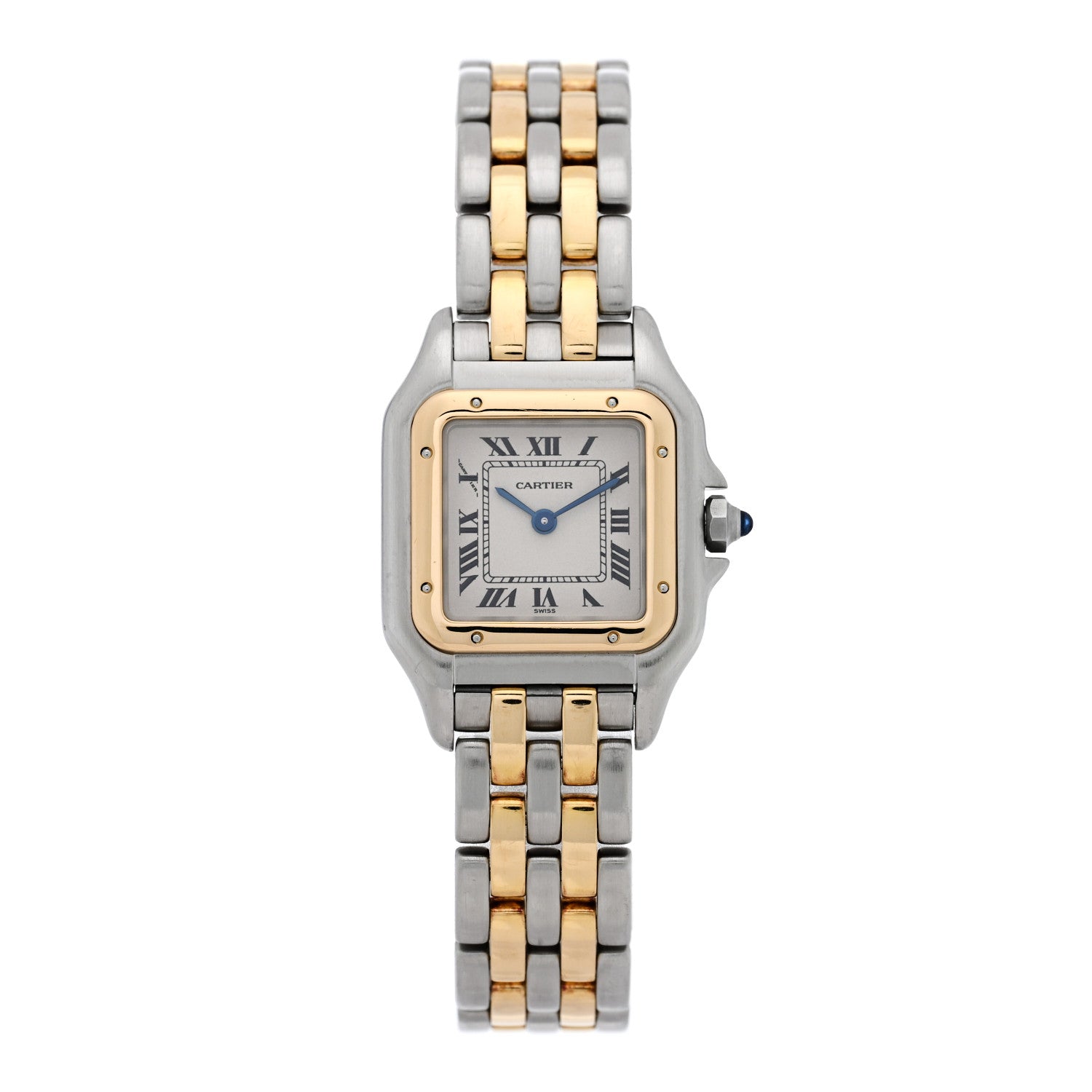 Cartier Stainless Steel 18K Yellow Gold 22mm Panthere Quartz Watch 1 of 5