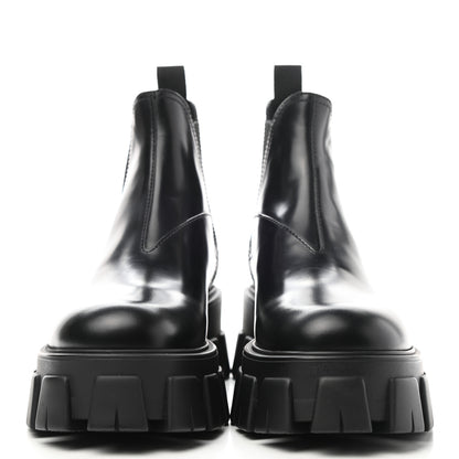 Prada Spazzolato Rois Monolith Chelsea 55mm Ankle Boots 39 39 Black 2 of 12
