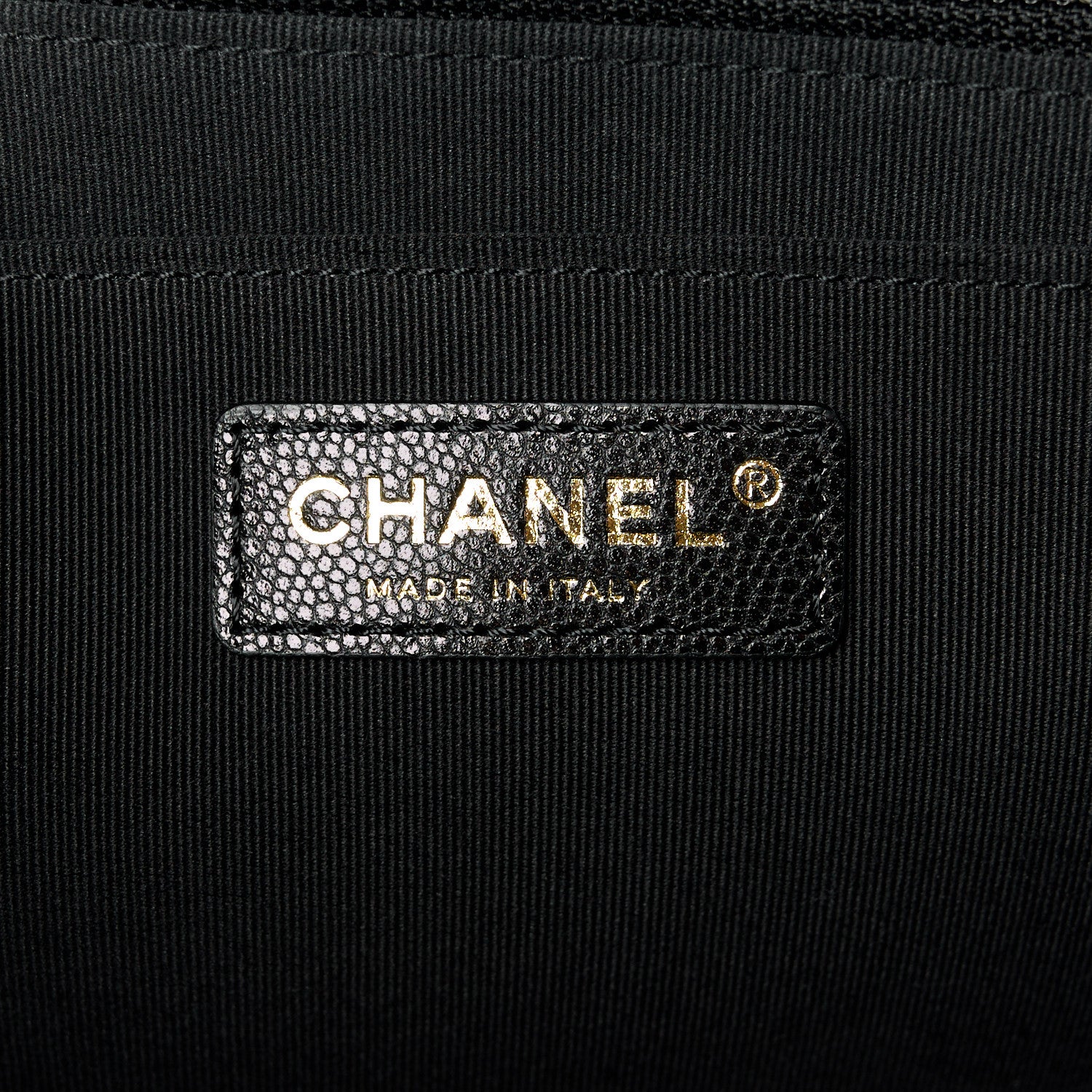 Chanel Caviar Quilted XXL Travel Flap Bag Black 6 of 11