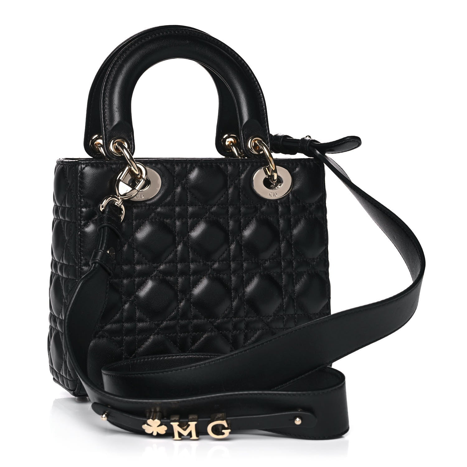 Christian Dior Lambskin Cannage Small My ABCDior Lady Dior Black 2 of 16