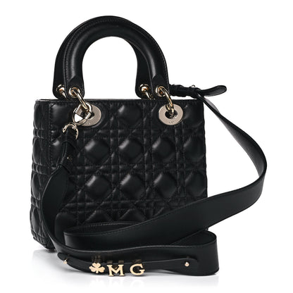 Christian Dior Lambskin Cannage Small My ABCDior Lady Dior Black 2 of 16
