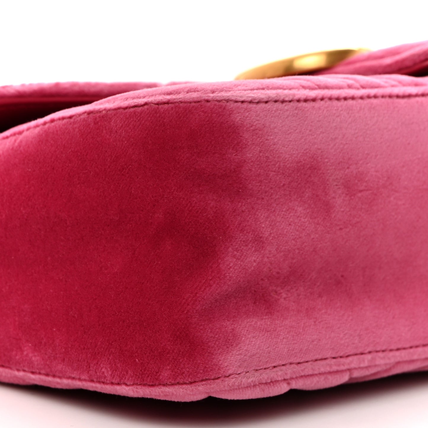 Velvet Matelasse Small GG Marmont Shoulder Bag Light Raspberry Rose