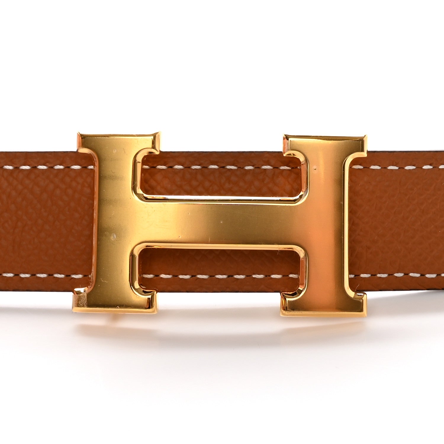 Hermes Swift Epsom 24mm Mini H Belt 90 36 Black Gold 6 of 7