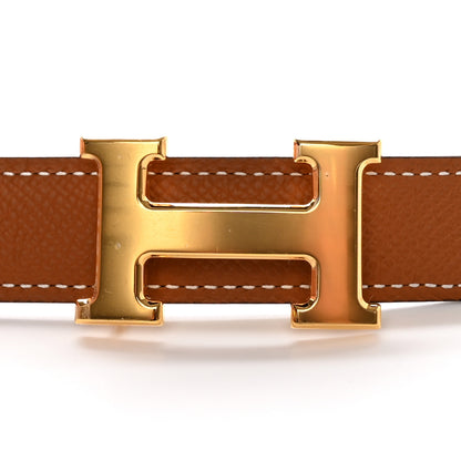 Hermes Swift Epsom 24mm Mini H Belt 90 36 Black Gold 6 of 7
