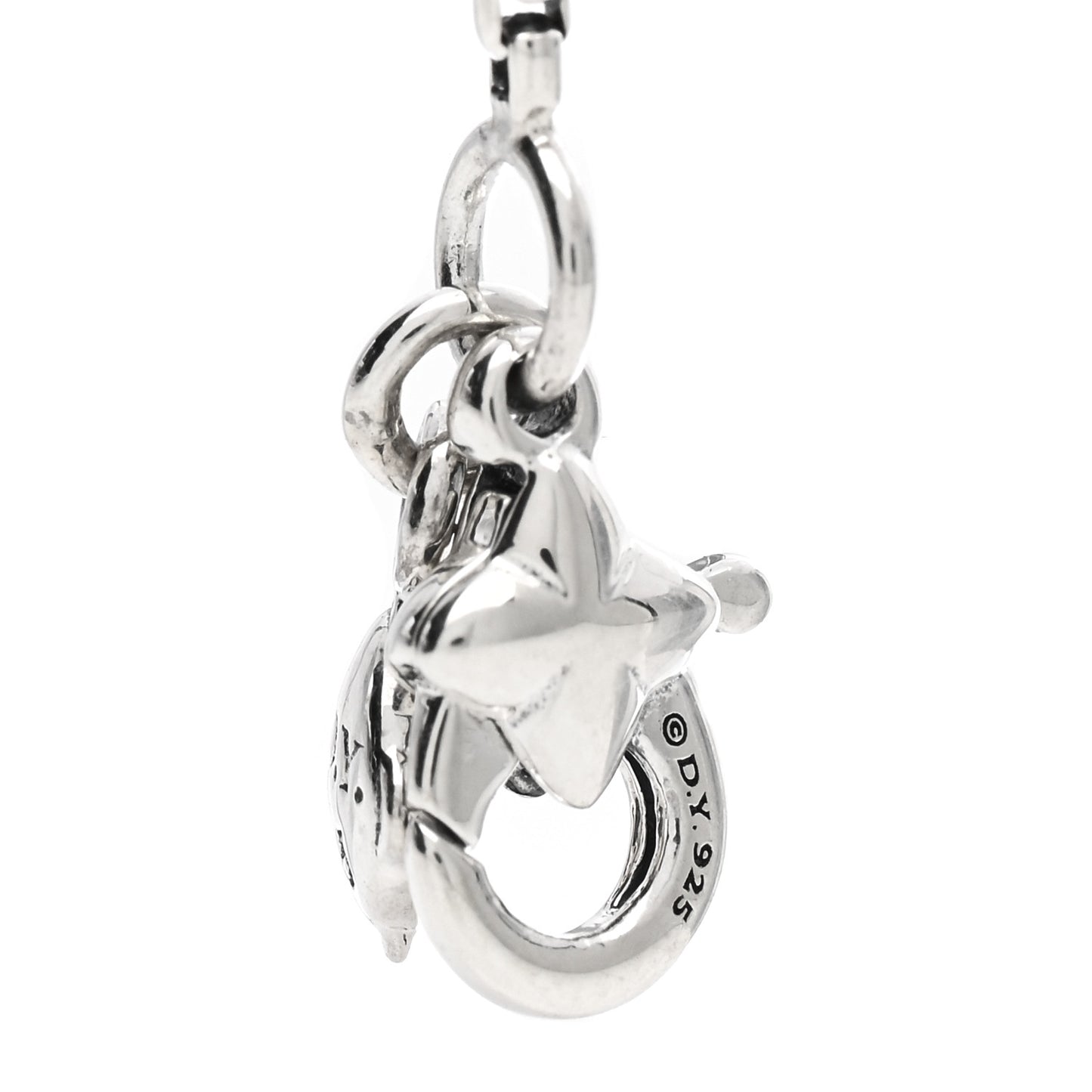 Sterling Silver Diamond Pearl 10mm Solari Pendant Necklace