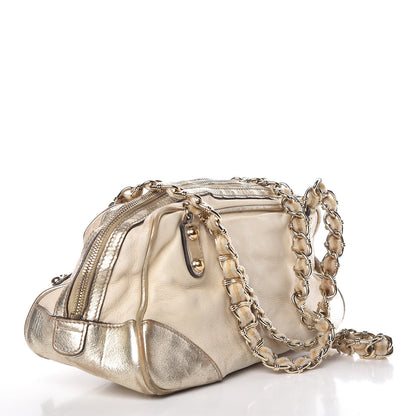 Gucci Goatskin Small Capri Bowler White Gold 3 of 23