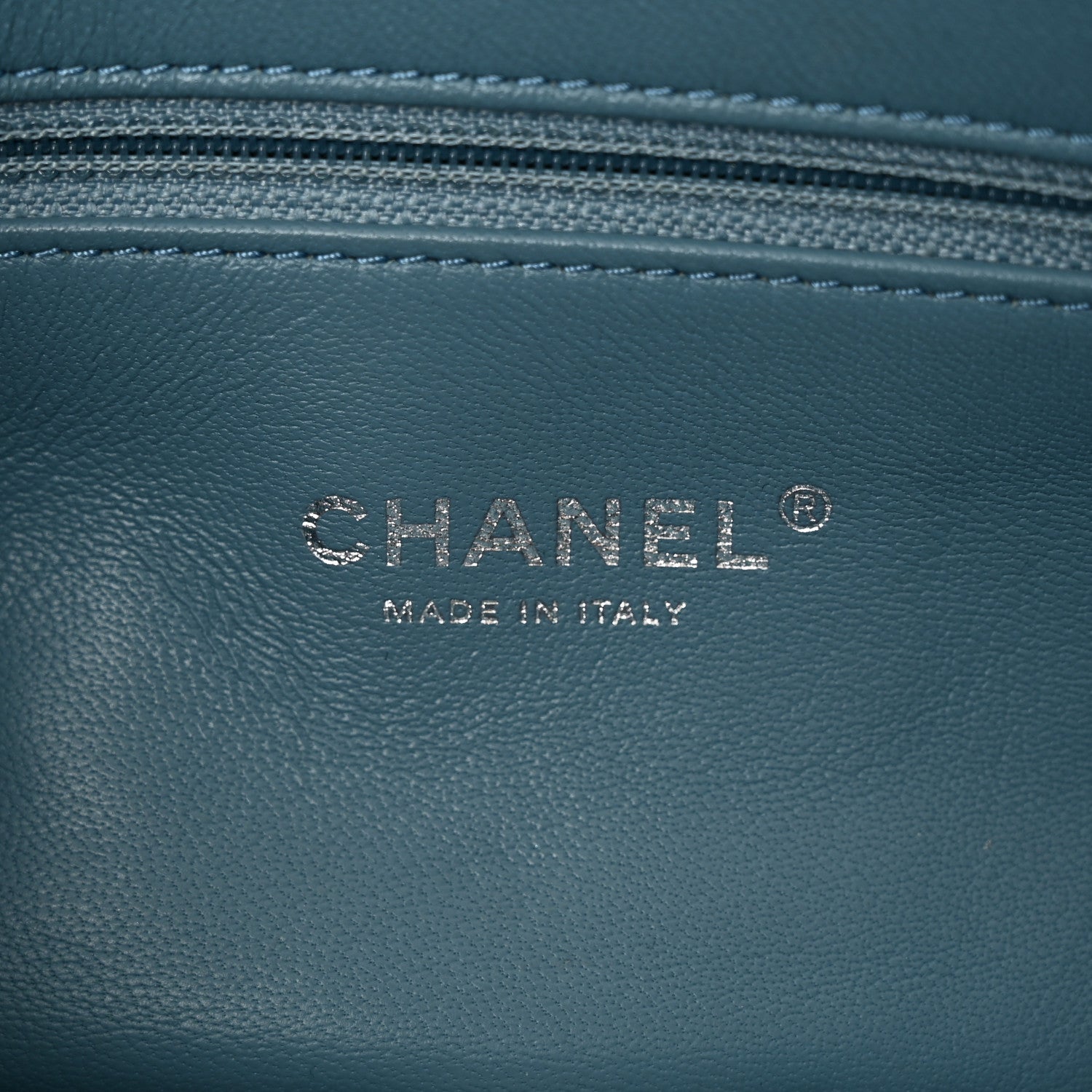 Chanel Sequin Mini Waterfall Flap Light Blue 6 of 13