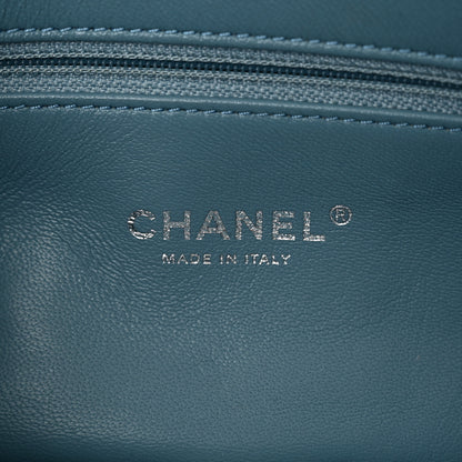 Chanel Sequin Mini Waterfall Flap Light Blue 6 of 13