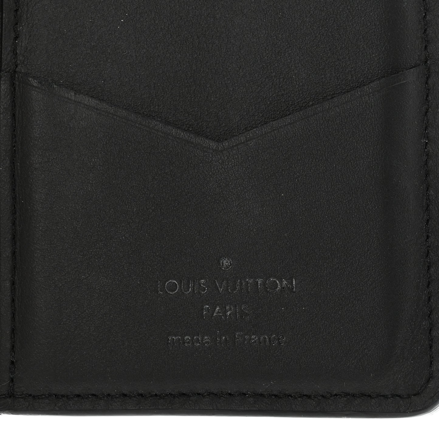 Calfskin Monogram Shadow Pocket Organizer Black