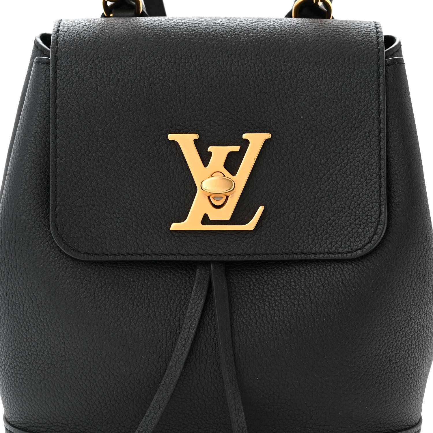 Louis Vuitton Calfskin Lockme Mini Backpack Black 8 of 10