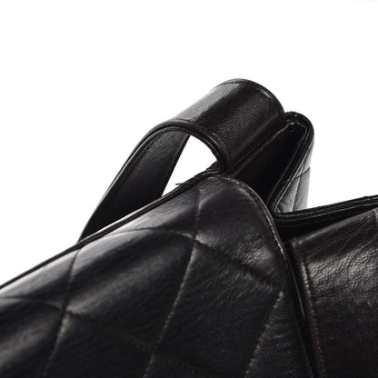 Chanel Lambskin Quilted Flap Shoulder Bag Black 9 of 9