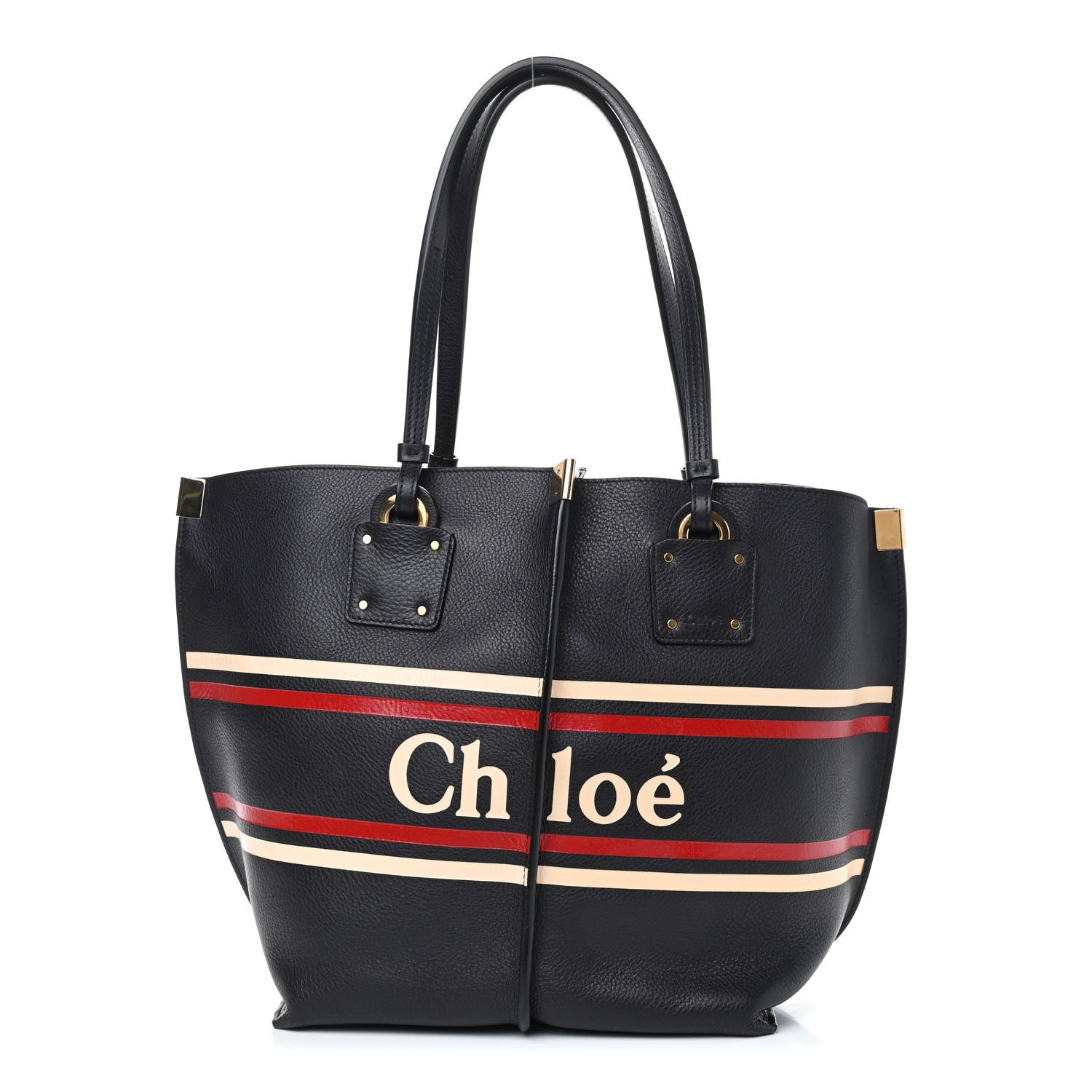 Chloe Smooth Calfskin Medium Vick Tote Full Blue 3 of 11