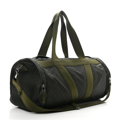 Bottega Veneta Intrecciato Rubber Canvas Duffle Bag Camping 2 of 9