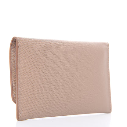 Prada Saffiano Metal Flap Card Holder Cammeo 3 of 8