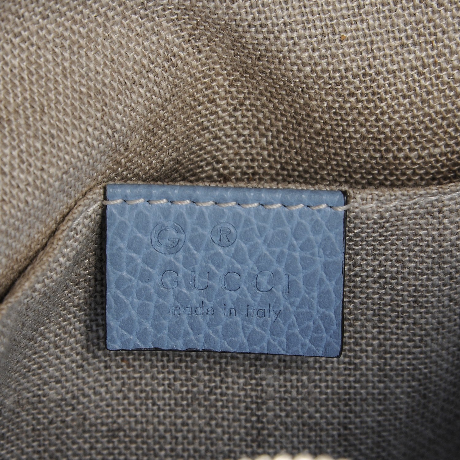 Gucci Monogram Mini Bree Messenger Bag Beige Mineral Blue 7 of 9