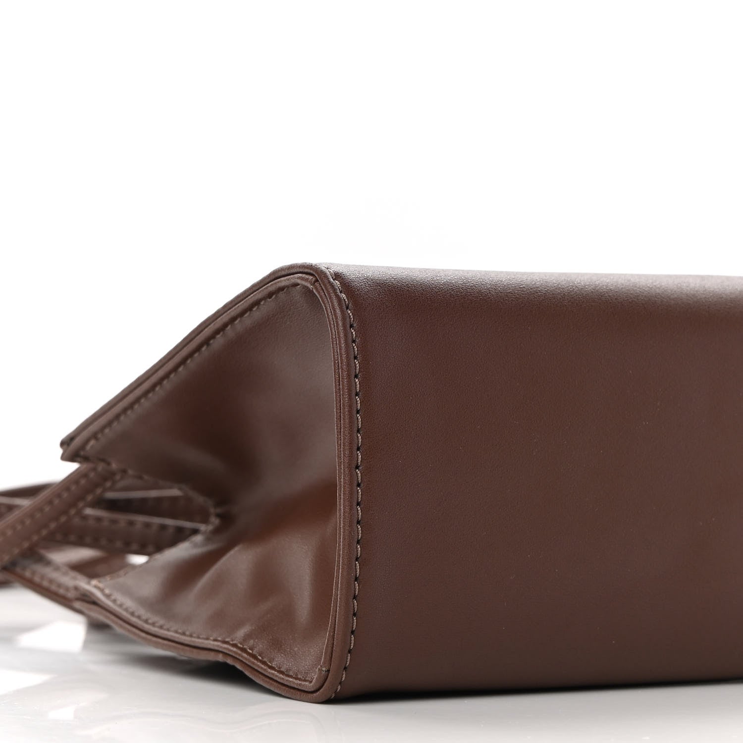 Telfar Vegan Leather Small Shopping Bag Chocolate 8 of 8