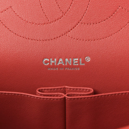 Chanel Iridescent Caviar Quilted Jumbo Double Flap Coral 8 of 11