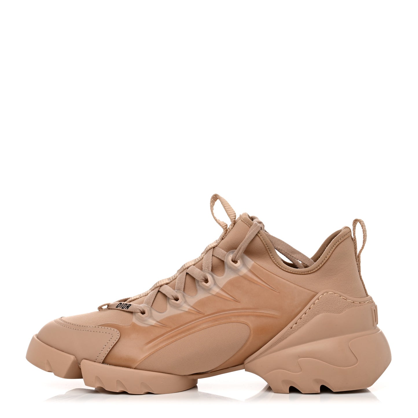 Neoprene Rubber Womens D-Connect Sneakers 39.5 Nude