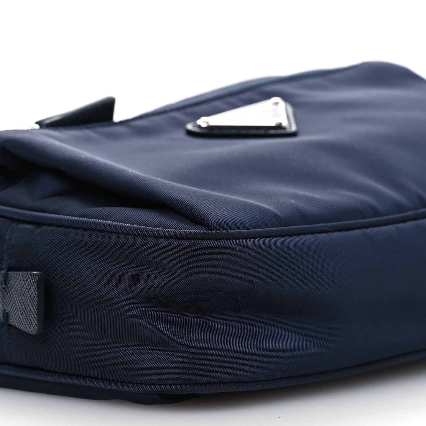 Tessuto Nylon Saffiano Belt Bag Bleu