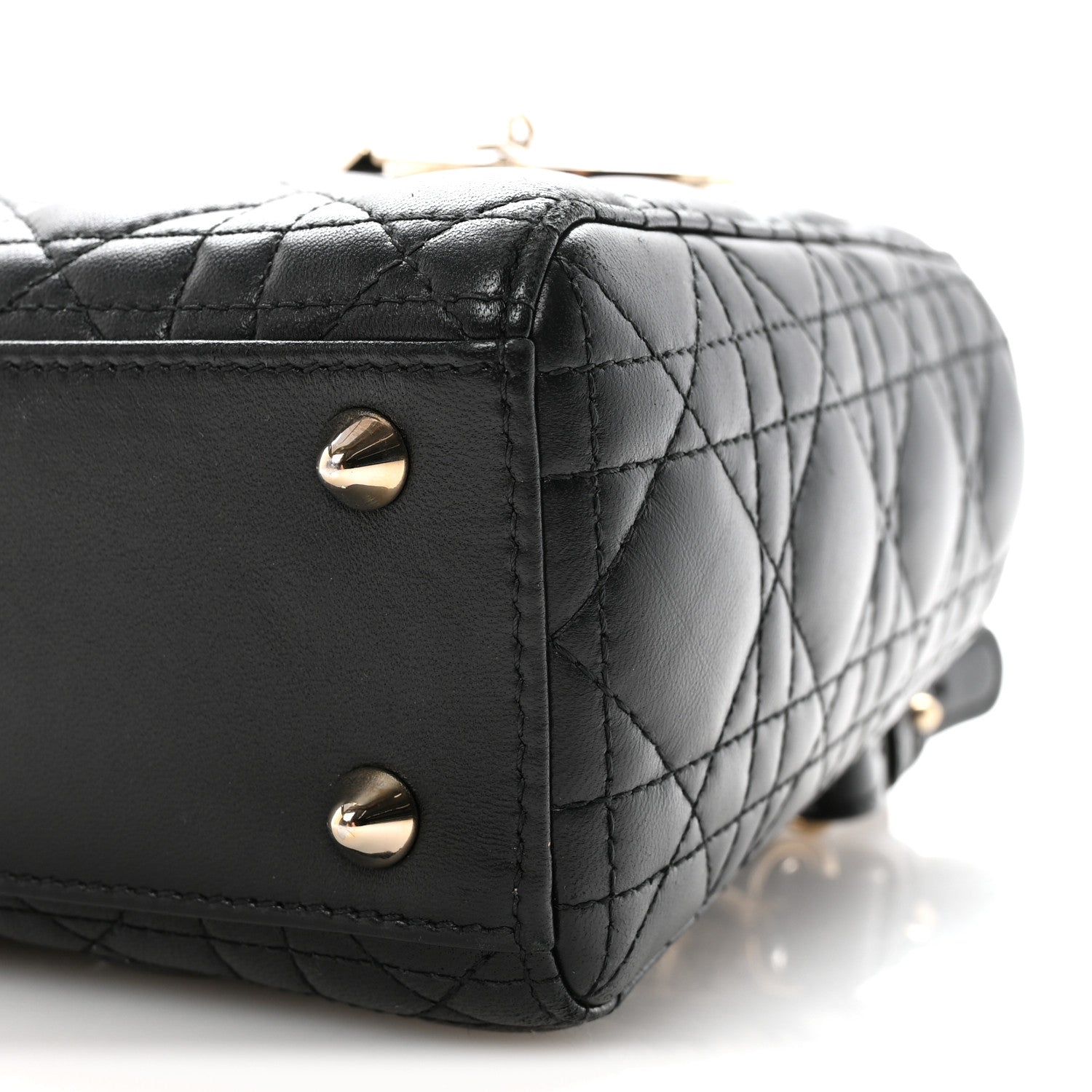 Christian Dior Lambskin Cannage Small My ABCDior Lady Dior Black 9 of 9