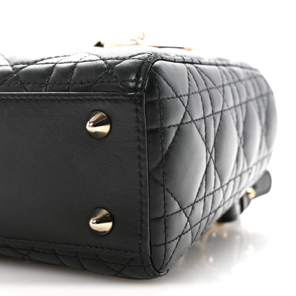 Christian Dior Lambskin Cannage Small My ABCDior Lady Dior Black 9 of 9