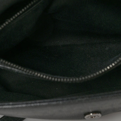 Saint Laurent Grain De Poudre Medium West Hollywood Monogram Fold-Over Black 7 of 11
