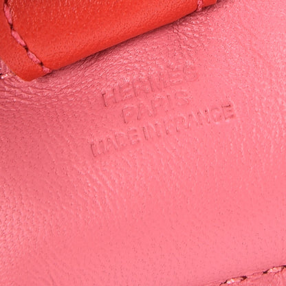 Hermes Milo Lambskin Grigri Rodeo Bag Charm PM Rose Azalee Orange Poppy Rouge Indien 3 of 4