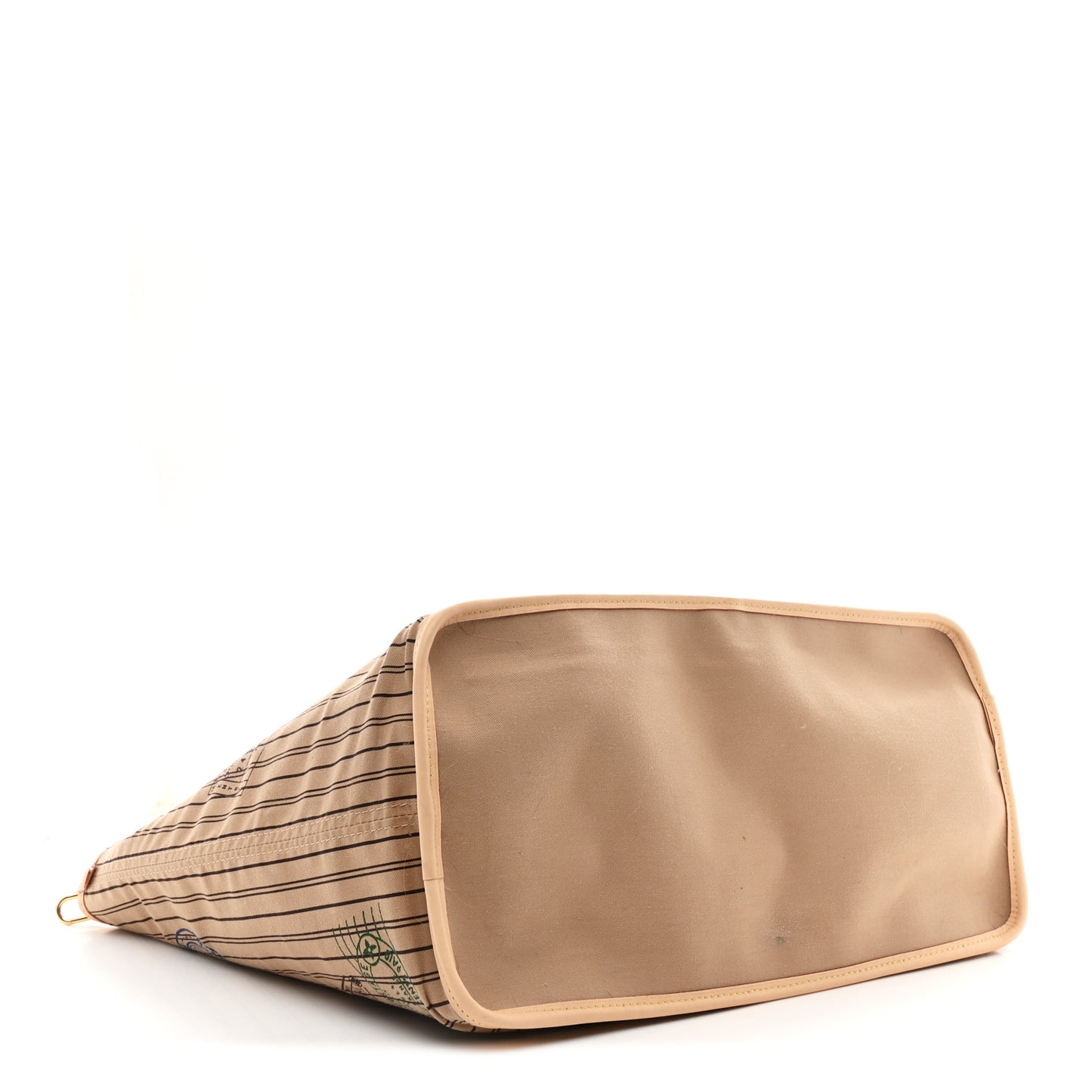 Monogram Stamped Inside Out Neverfull Bandouliere GM Beige