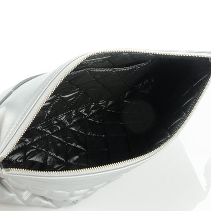 Chanel Metallic Calfskin Keyboard Pouch Silver 5 of 7