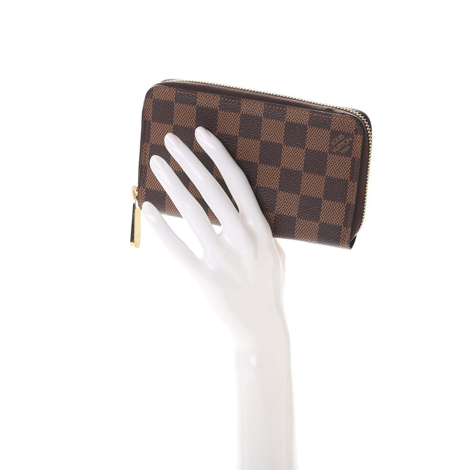 Louis Vuitton Damier Ebene Zippy Compact Wallet 2 of 7