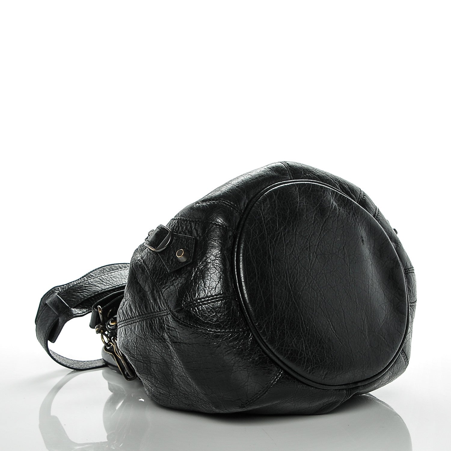 Balenciaga Agneau Classic Hardware Mini Pompon Black 5 of 7