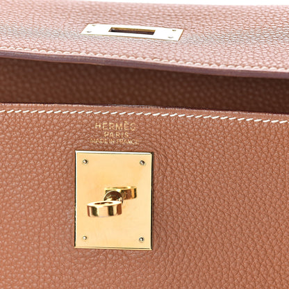 Hermes Togo Kelly Retourne 32 Gold 8 of 36