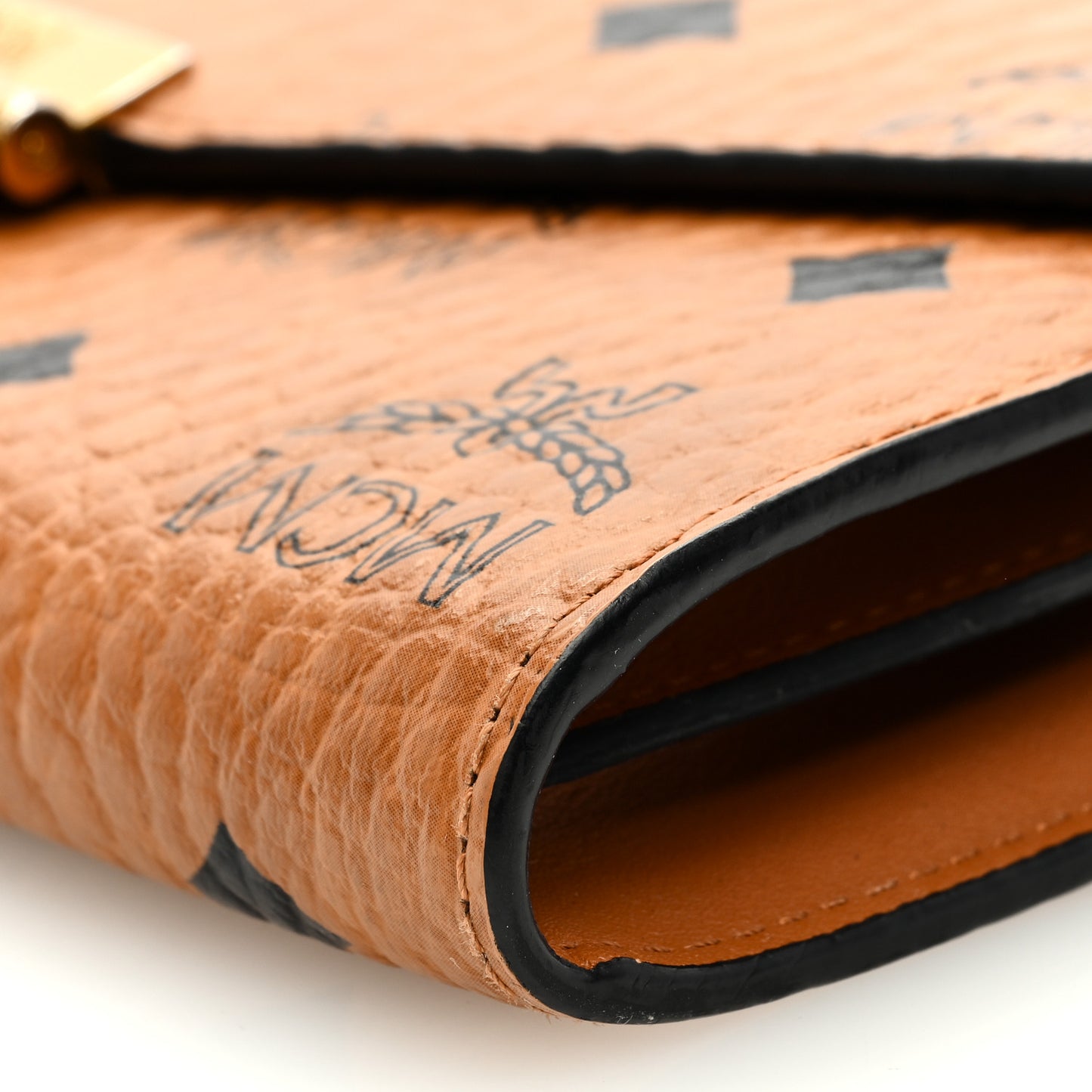 Visetos Large Patricia Wallet On Chain Cognac