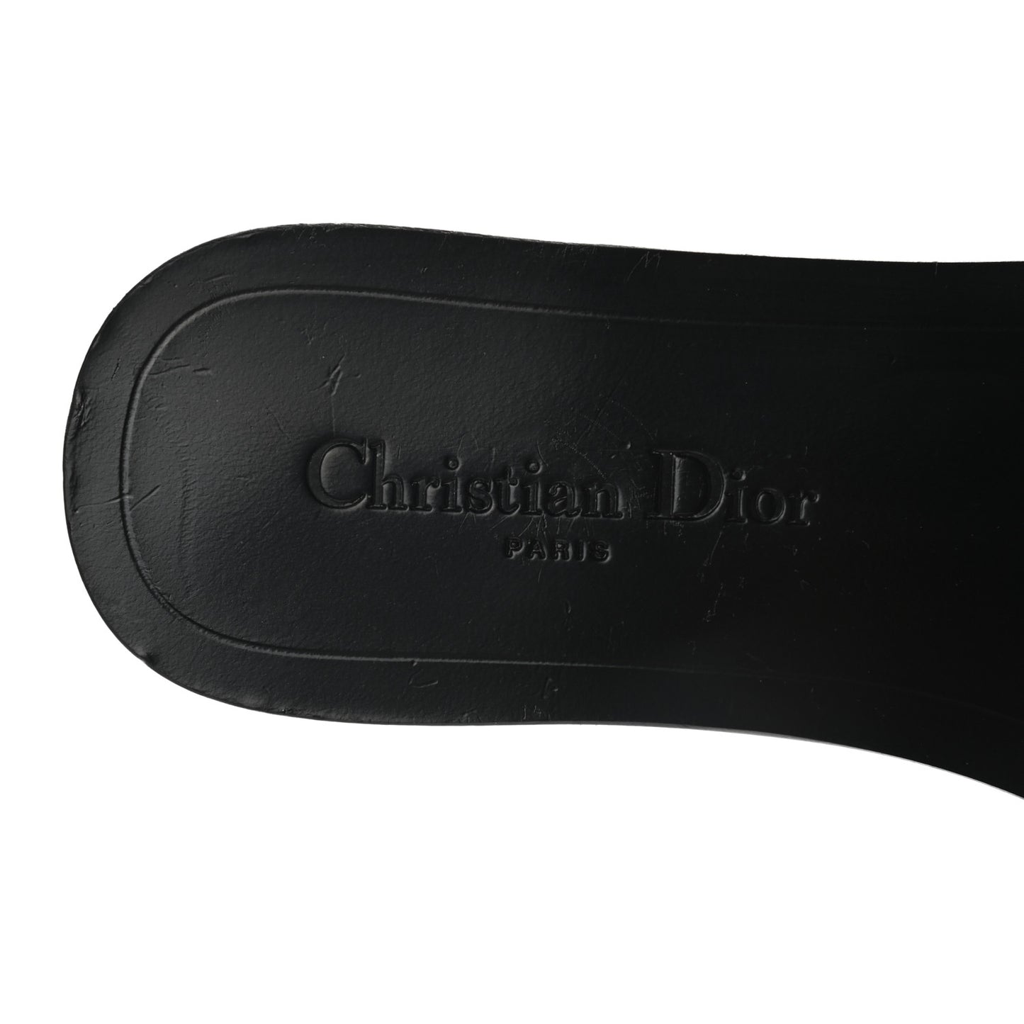 Calfskin Dio(r)evolution 10mm Slide Sandals 38.5 Off White