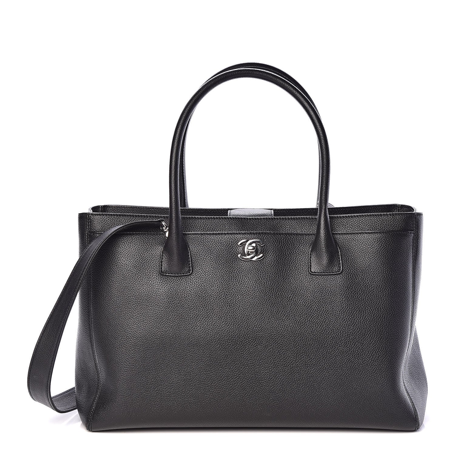 Chanel Calfskin Cerf Executive Shopper Tote Black 1 of 21