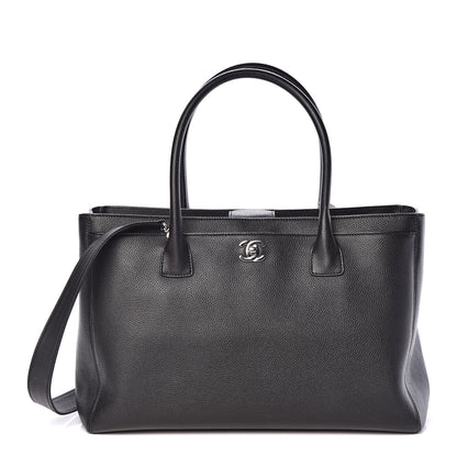 Chanel Calfskin Cerf Executive Shopper Tote Black 1 of 21