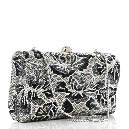 Judith Leiber Swarovski Crystal Minaudiere Clutch Silver Multicolor 4 of 12