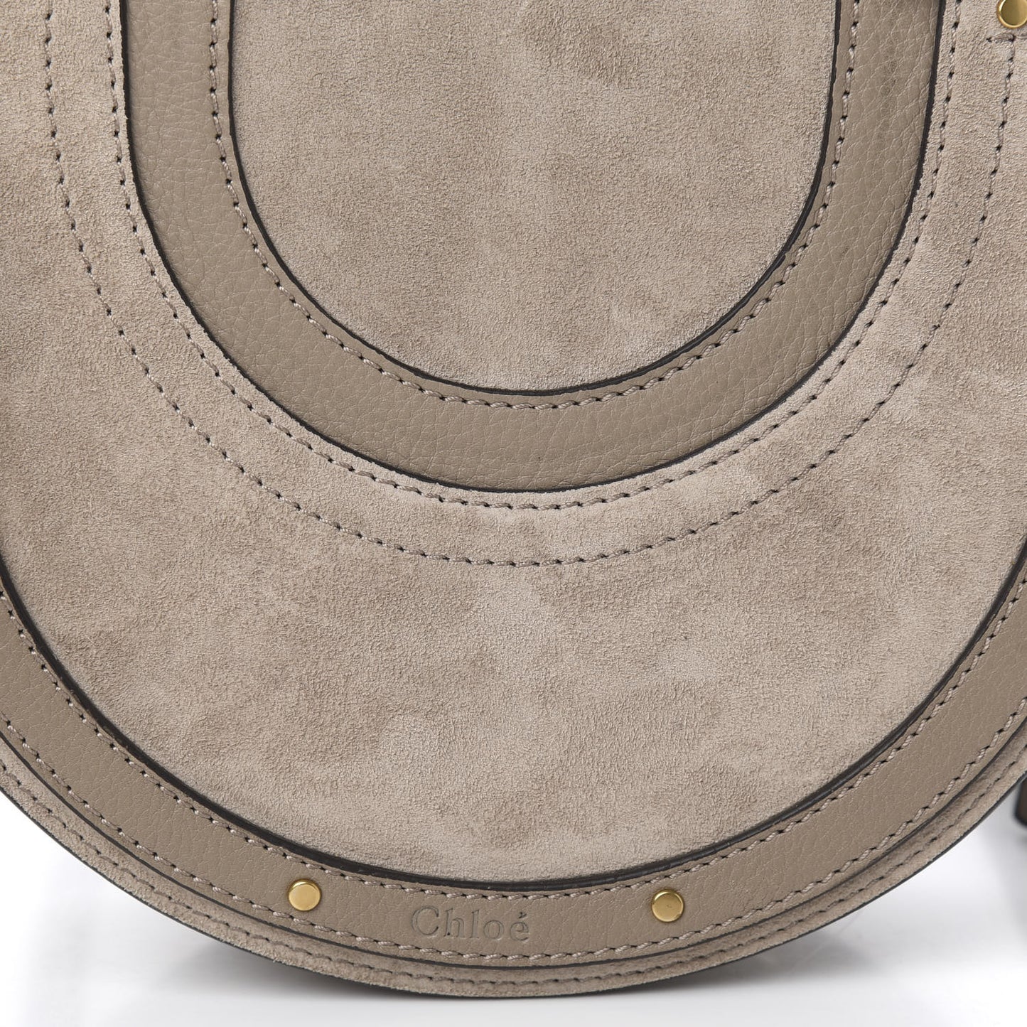 Calfskin Suede Small Pixie Bag Motty Grey