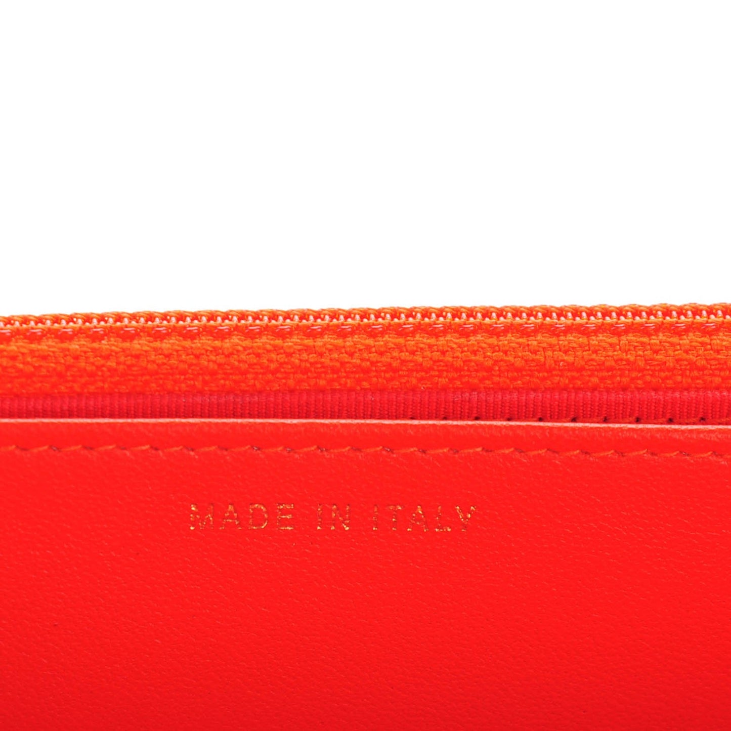 Velvet Quilted Wallet On Chain WOC Orange