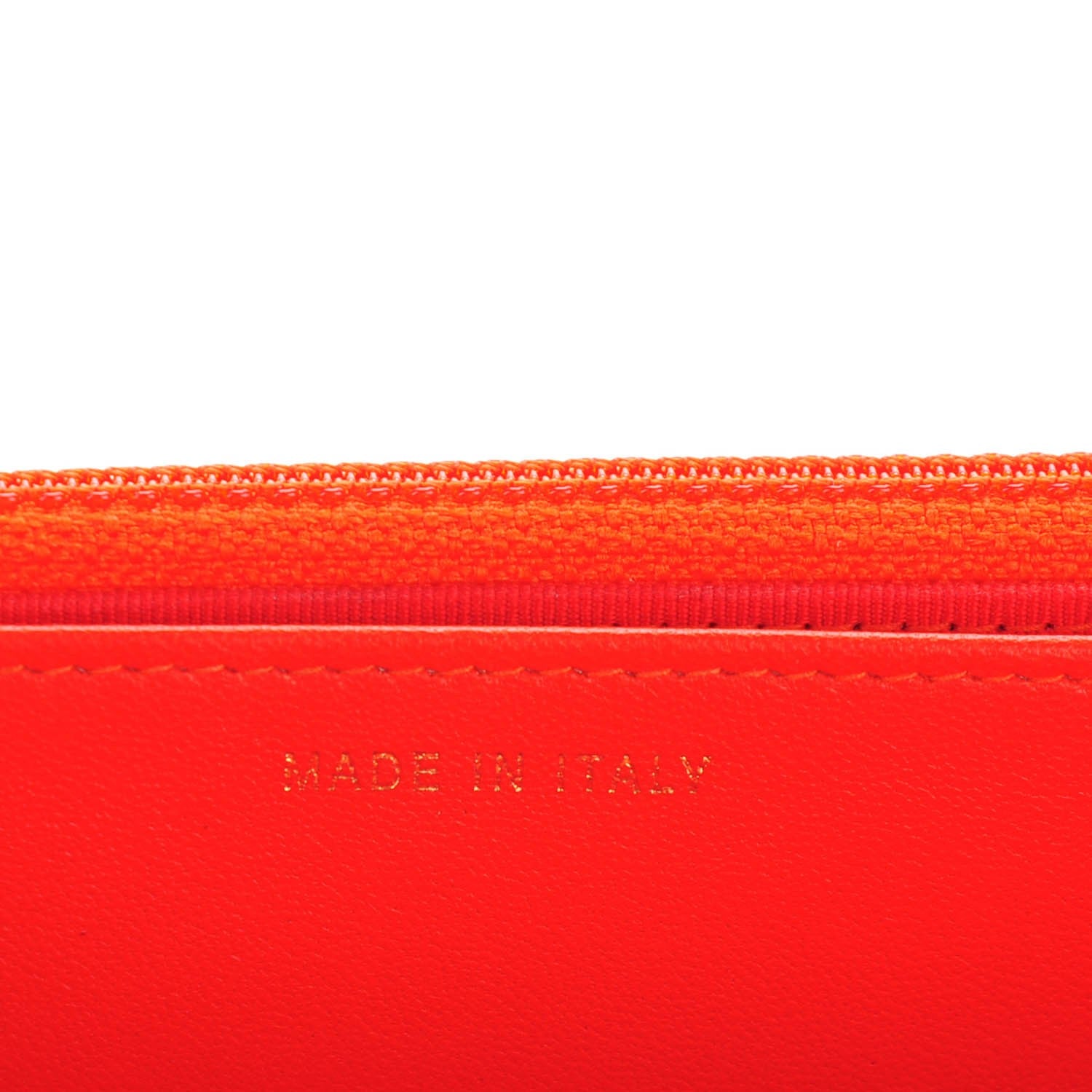 Chanel Velvet Quilted Wallet On Chain WOC Orange 7 of 8