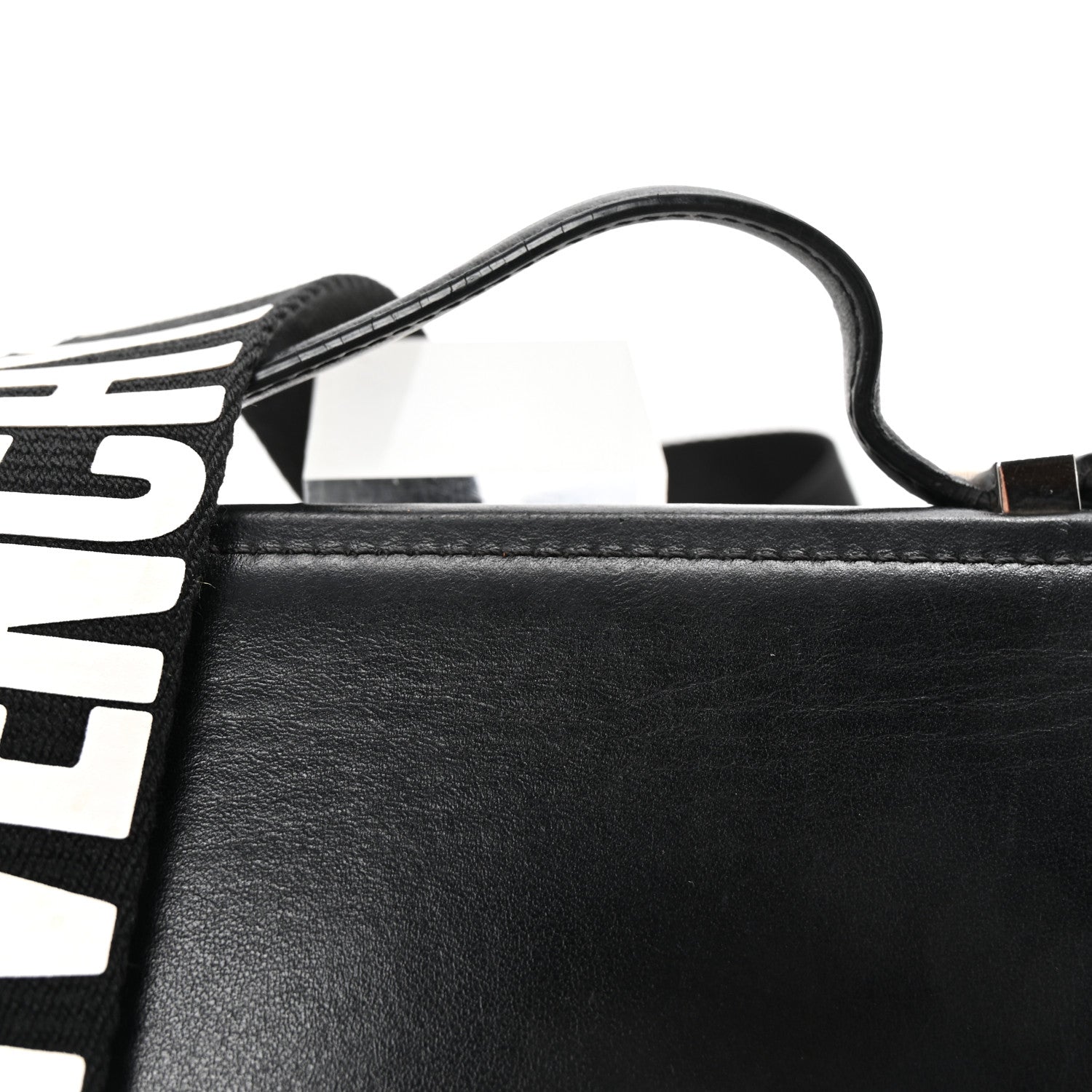 Givenchy Calfskin Mini Pandora Box Logo Strap Crossbody Bag Black 8 of 10