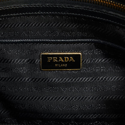 Prada Saffiano Lux Medium Double Zip Tote Nero Black 6 of 10