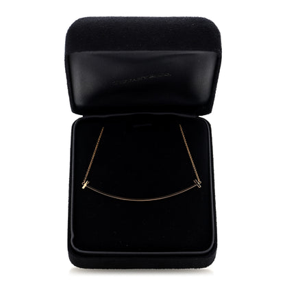 Tiffany 18K Rose Gold T Smile Pendant Necklace 5 of 5