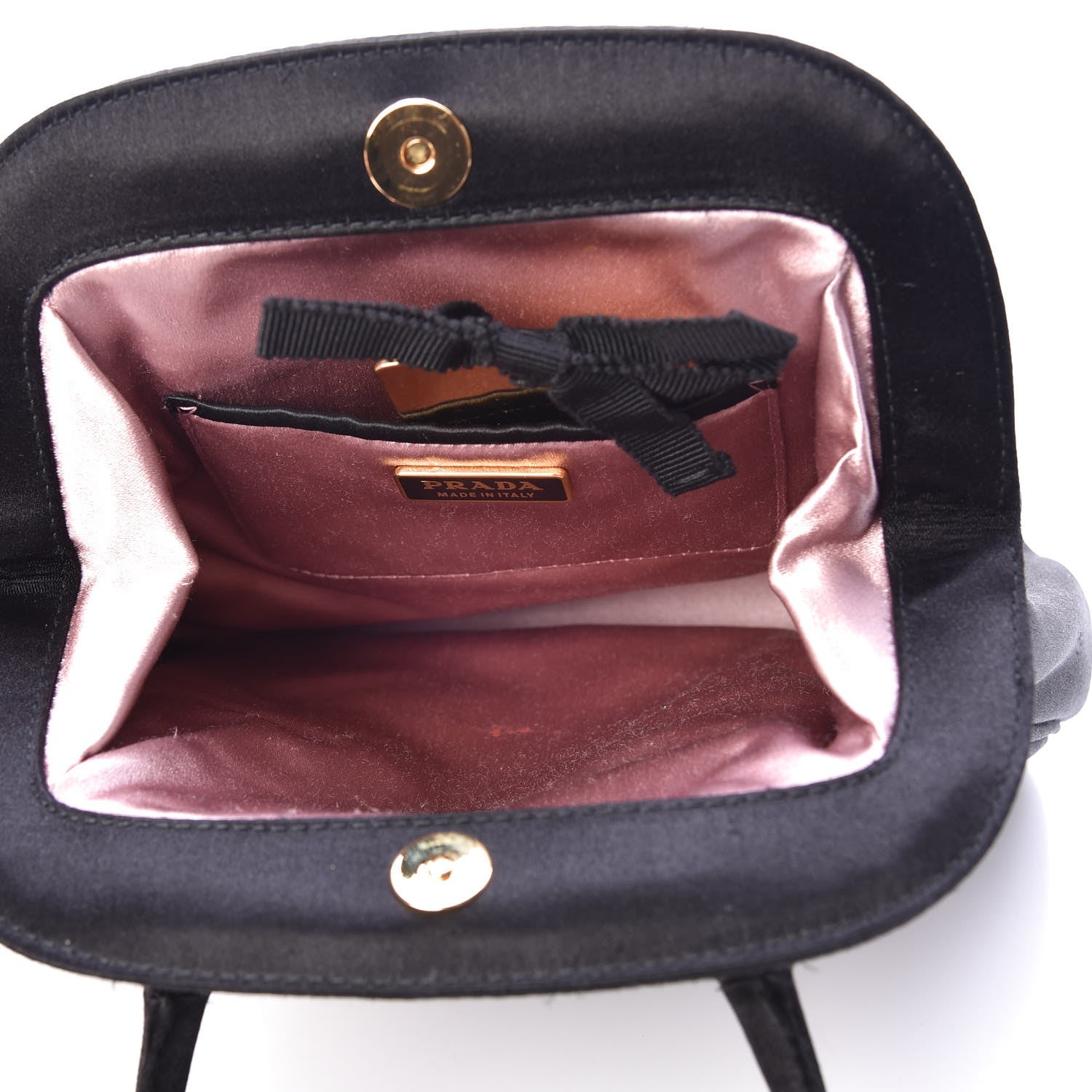 Prada Satin Evening Bag Black 5 of 6