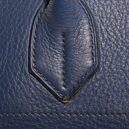 Hermes Taurillon Clemence JPG Birkin 42 Bleu Brighton 4 of 21
