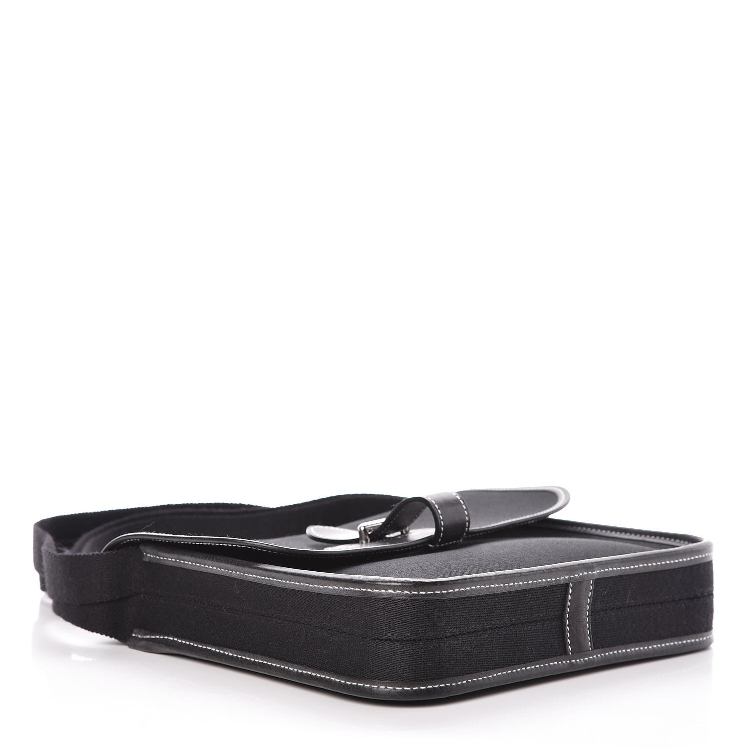 Hermes Toile Officier Mini Buenaventura Messenger Black 4 of 9